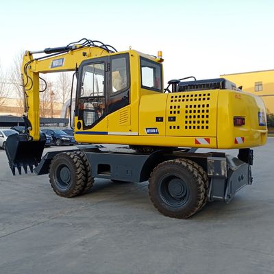 Dayanıklılık Tekerlekli Mini Ekskavatör 85kw Hidrolik Tekerlekli Ekskavatör