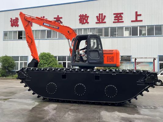 Çin Üst Markası Kullanılmamış Amfibi Kazıcı HK150SD 0.25 M3 Nehir Temizleme Makinesi Uzun Uzaylı Boom