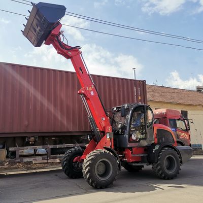 Uzatılmış Kova Bomlu Changchai Motor Mini Teleskopik Lastikli Yükleyici
