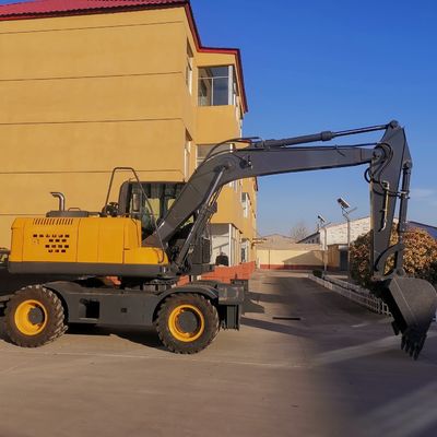 4WD Mini Kazıcı Makinesi 0.6m3 Kovalı Küçük Ekskavatör Makinesi