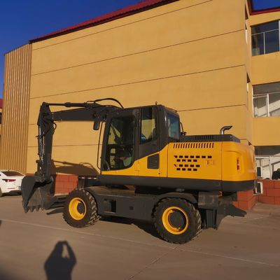 4WD Mini Kazıcı Makinesi 0.6m3 Kovalı Küçük Ekskavatör Makinesi