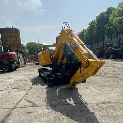 Yanmar Motorlu Sarı Mini Paletli Ekskavatör Hidrolik Kompakt Ekskavatör