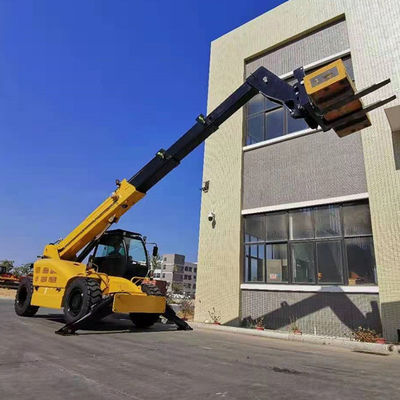 4ton Teleskopik Yükleyici Forklift Düşük Gürültülü Dönen Teleskopik Forklift