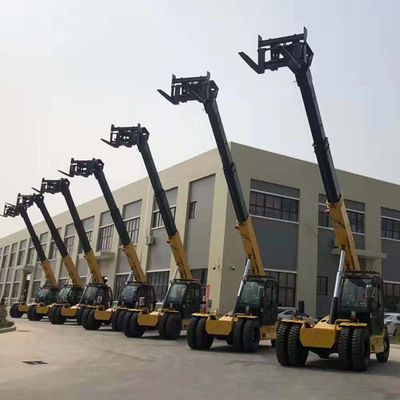Güvenlik Teleskopik Taşıyıcı Forklift İnşaatta Değişken Erişimli Forklift