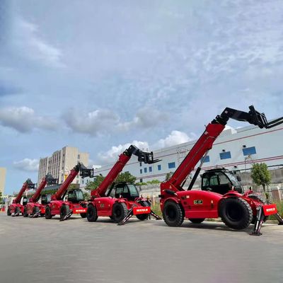 Hidrolik Teleskopik Yükleyici Forklift Kendinden Uyarlanabilirlik Mini Teleskopik Forklift