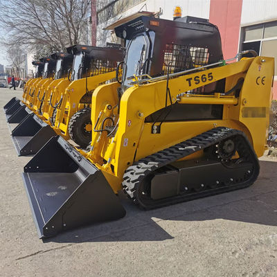 4WD Kubota Mini Yükleyici Sarı Renk, Çok İşlevli Ataşmanlı