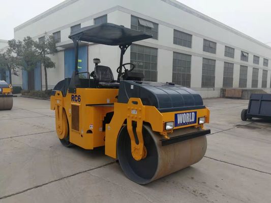 Mafsallı Çerçeve Titreşimli Tek Tamburlu Silindir 6000kg Mini Yol Silindiri