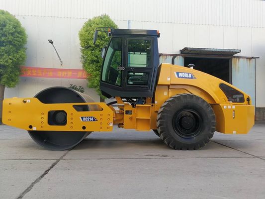 Çift Tamburlu Vibrasyonlu Yol Silindiri Ağır Hizmet Vibrasyonlu Silindirin Arkasında Yürümek