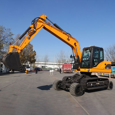 Yuchai Motor Küçük Mini Ekskavatör Sarı Hidrolik Ekskavatör Makinesi