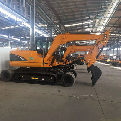 Yuchai Motor Küçük Mini Ekskavatör Sarı Hidrolik Ekskavatör Makinesi