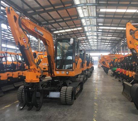 Yuchai Motor Küçük Mini Ekskavatör Sarı Hidrolik Ekskavatör Makinesi
