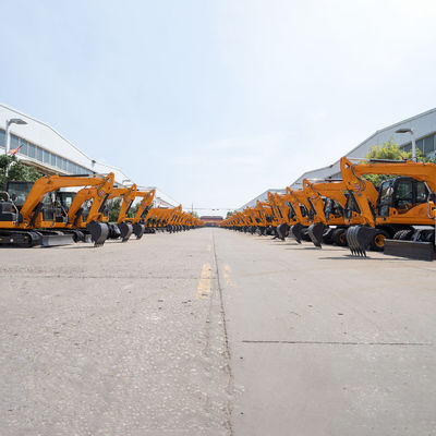 Yuchai Motor Küçük Mini Ekskavatör Sarı Hidrolik Ekskavatör Makinesi