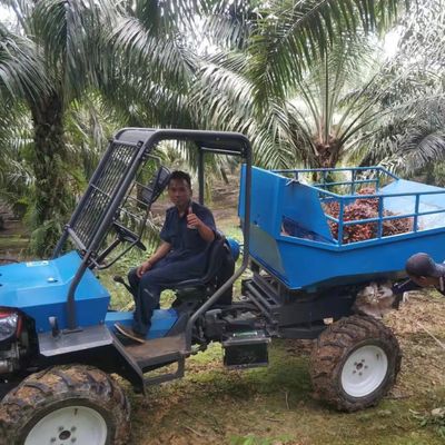 PTO Hızı 240-1340rpm ve Tarım Lastiği ile Palmiye Yağı Tarlaları için Açık Kabinli Traktör