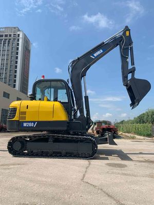 Komatsu PC60'a Eşdeğer 40.2KN Kepçe Kazma Kuvvetine Sahip Kompakt Hafriyat Makinesi