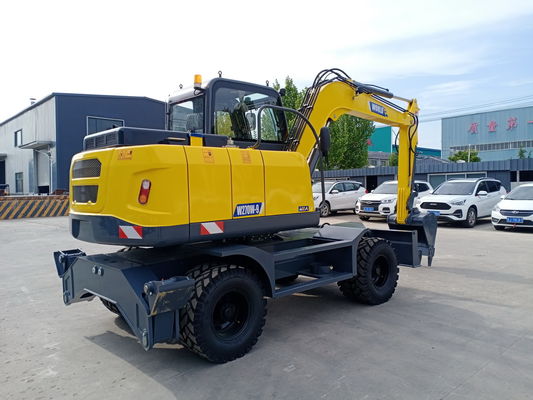 Tarım Kırsal İçin YuChai Veya Cummins Motorlu 62.5kW Tekerlekli Paletli Ekskavatör