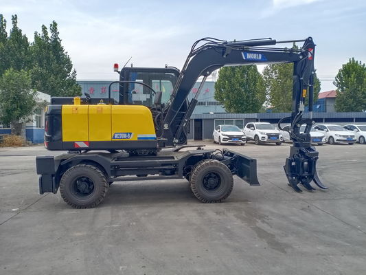 Çin Ahşap Veya Çimen İçin Kıskaçlı Mekanik Tekerlekli Tip Ekskavatör