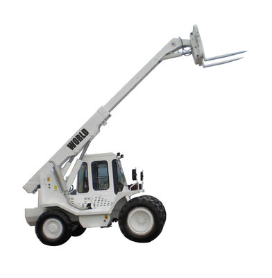 4 Çeker EPA Dizel Motorlu Teleskopik Yükleyici 2.5T yük Teleskopik Forklift 4WD Teleskopik Yükleyici