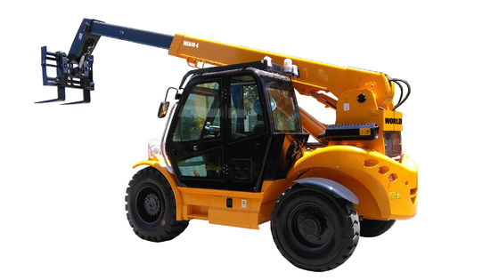 3T 4T Dizel 7m 14m Telehandler Teleskopik Forklift 4 Tekerlekli Direksiyon