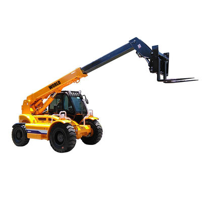 3T 4T Dizel 7m 14m Telehandler Teleskopik Forklift 4 Tekerlekli Direksiyon
