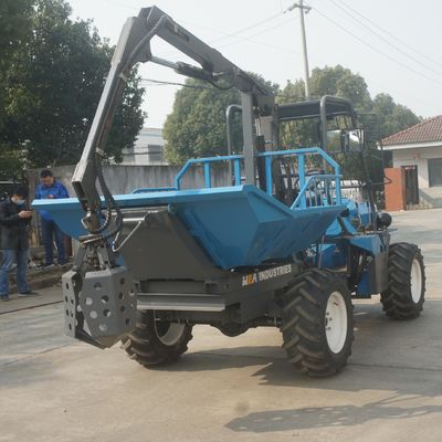 1325mm Açık Kabin Hurma Yağı Hasat Makinesi Ağırlığı 1250kg Kıskaçlı