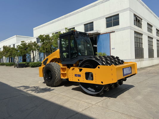 Yüksek statik doğrusal yük 280N/Cm ile kaldırım inşaatı titreşimli yol rulo