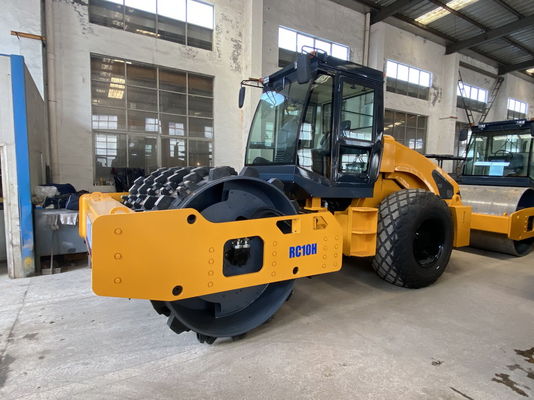 Yüksek statik doğrusal yük 280N/Cm ile kaldırım inşaatı titreşimli yol rulo