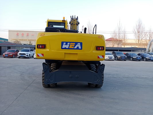 YUCHAI/YC4D125 Motorlu Tekerlekli Mini Ekskavatör 15300kg Çalışma Ağırlığıyla