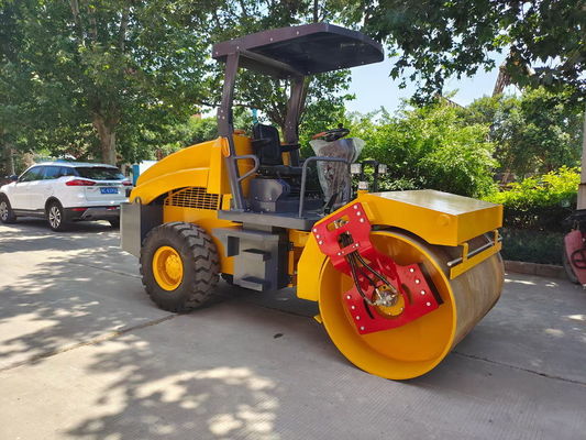 Tek çelik tek tekerlekli titreşimli rulo 4 ton 4.5 ton 5 ton yol inşaat makineleri mini kompaktör