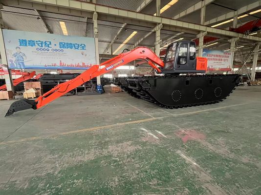 Çin Üst Markası Kullanılmamış Amfibi Kazıcı HK150SD 0.25 M3 Nehir Temizleme Makinesi Uzun Uzaylı Boom