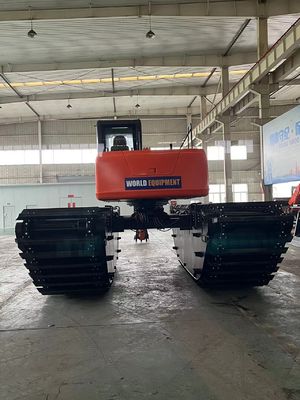 Çin Üst Markası Kullanılmamış Amfibi Kazıcı HK150SD 0.25 M3 Nehir Temizleme Makinesi Uzun Uzaylı Boom
