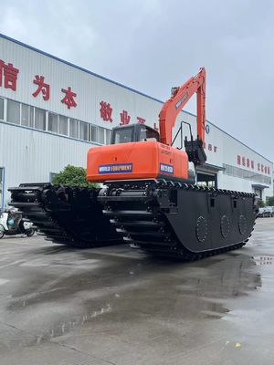 Çin Üst Markası Kullanılmamış Amfibi Kazıcı HK150SD 0.25 M3 Nehir Temizleme Makinesi Uzun Uzaylı Boom