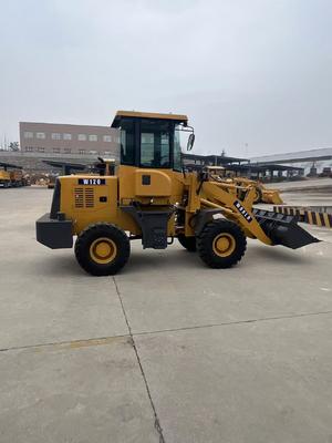 Mini tekerlekli yükleyici 1 ton 2 ton inşaat için kullanılır küçük maden kova 0.6m3 0.8m3