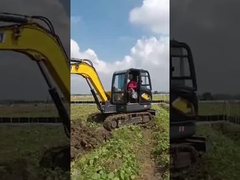 2200kw Mini Paletli Ekskavatör Sarı Renkli Mikro Mini Ekskavatör